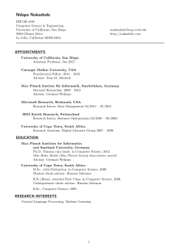 CV - Ndapa Nakashole