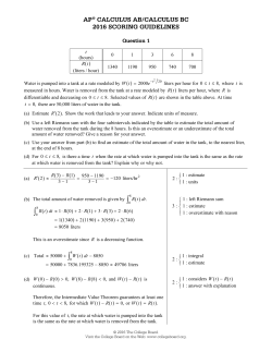AP Calculus BC Student Sample Question 1