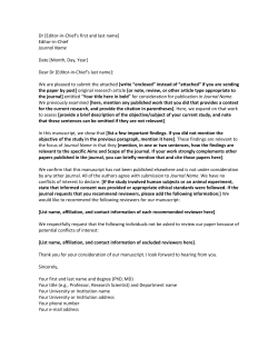 template - Precision Science Editing