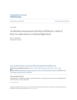 An alienation measurement and observed behavior: a