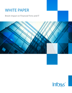 Brexit: Impact on Financial Firms and IT