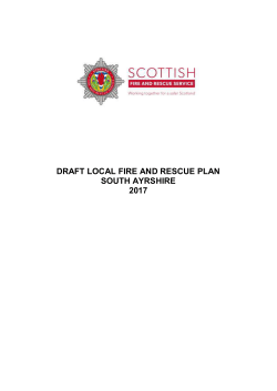DRAFT LOCAL FIRE AND RESCUE PLAN SOUTH AYRSHIRE 2017