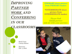 DI.2.3.2016 Partnerships and Conferring