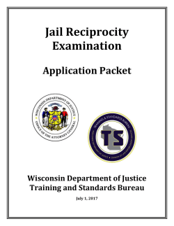 Jail Reciprocity Exam Application