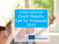 Erasmus+ What*s in it for me?