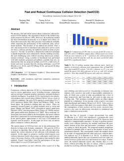 Fast and Robust Continuous Collision Detection (fastCCD