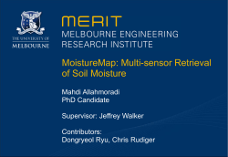 Multisensor retrieval of Soil Moisture