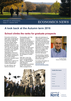 economics news - University of Kent