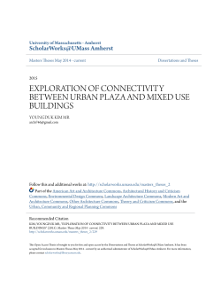 exploration of connectivity between urban plaza and mixed use
