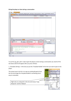 Giving the player an item during a conversation To use the