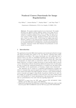 Nonlocal Convex Functionals for Image Regularization
