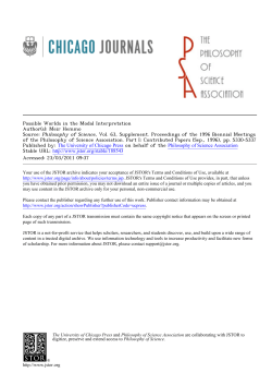 Possible Worlds in the Modal Interpretation Phil. Sci. 1996