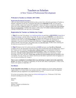 2017-2018 Registration/Enrollment Guidelines