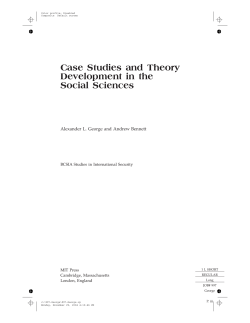 Case Studies and Theory Development in the Social