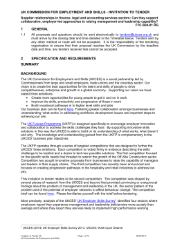 cONTRACT AND TENDER PERIODS