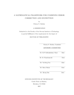a mathematical framework for combining error