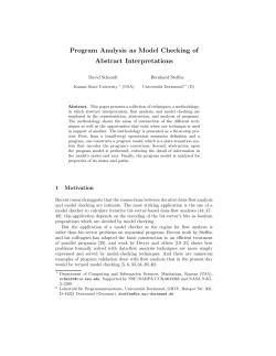 Program Analysis as Model Checking of Abstract