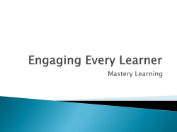 Engaging Every Learner - Onslow County Schools