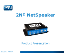 2N &reg; NetSpeaker