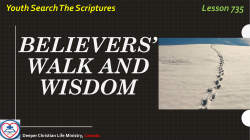 dressing in those days - Deeper Christian Life Ministry, Canada