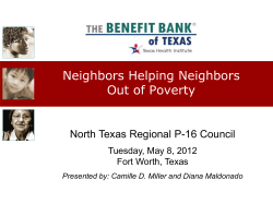 Neighbors Helping Neighbors to Sustainably Move out of Poverty