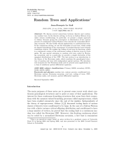 Random Trees and Applications&lowast;