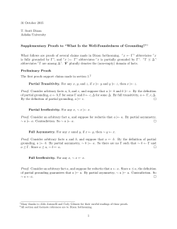 Supplementary Proofs to