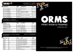 pricelist - Orms Print Room