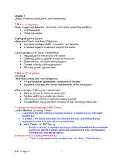 Chapter 5 - MBA