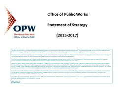 OPW Statement Of Strategy 2015-2017