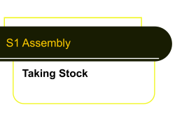 S1 Assembly - Bellahouston Academy