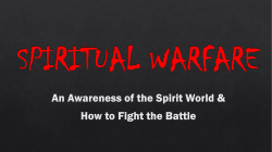 SPIRITUAL WARFARE