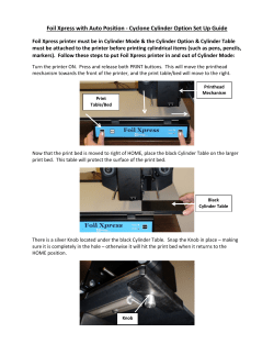 Foil Xpress with Auto Position - Cyclone Cylinder Option Set