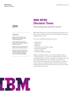 Decision Trees Data Sheet