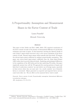 A Proportionality Assumption and Measurement