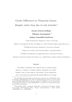 Gender Differences in Ultimatum Games: Despite