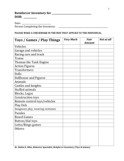 Toys / Games / Play Things Very Much