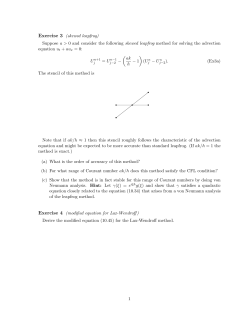 Exercise 3 (skewed leapfrog) Suppose a > 0 and consider the