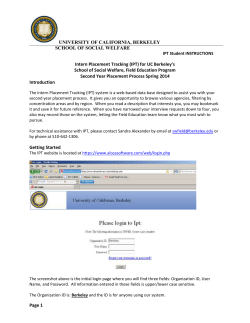 ipt field team instructions - Berkeley Social Welfare