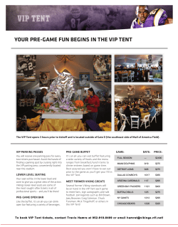 your pre-game fun begins in the vip tent