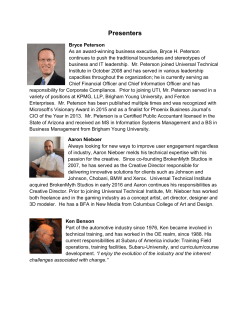 Presenters - Automotive Training Managers Council