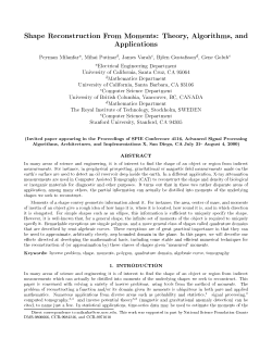 Shape Reconstruction From Moments: Theory, Algorithms, and