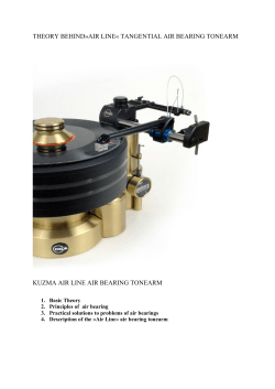 air line tangential airbearing tonearm