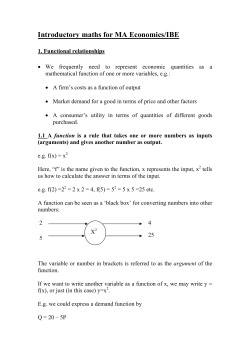 Managerial Economics Lecture 2