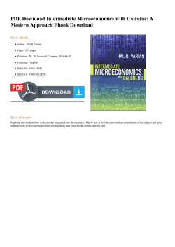 PDF Intermediate Microeconomics with