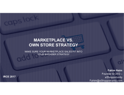 project portfolio management marketplace vs. own store strategy