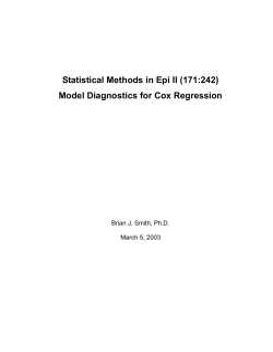 Model Diagnostics for Cox Regression