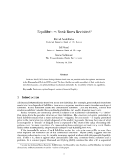 Equilibrium Bank Runs Revisited
