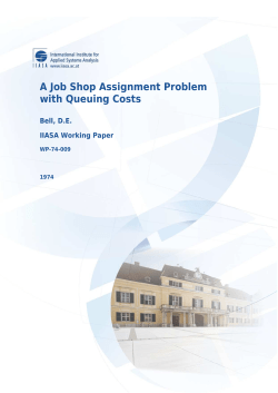 A Job Shop Assignment Problem with Queuing Costs