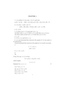 CHAPTER 1 1. &alpha; is neither 1-1 nor onto. &beta; is 1